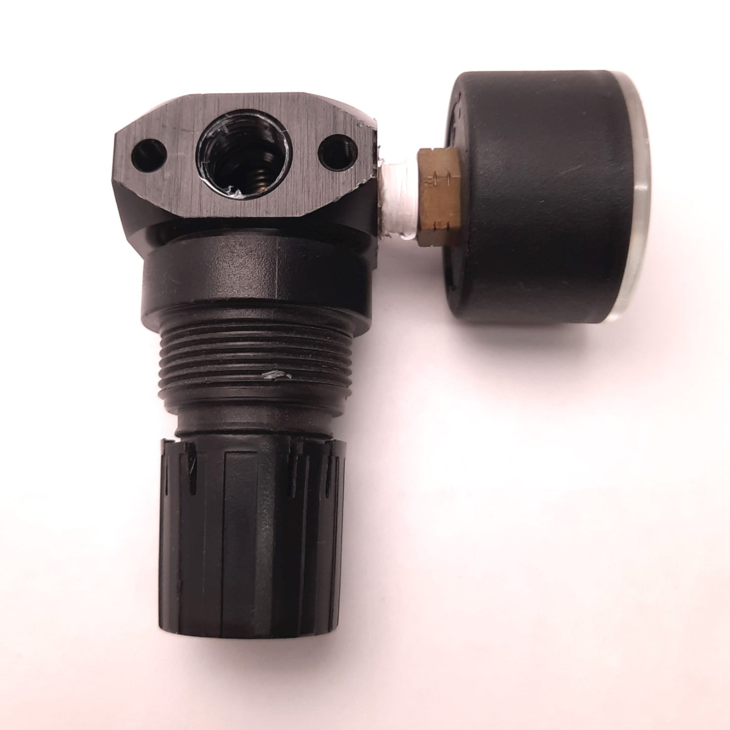 Used Numatics R12R-02G Mini Air Pressure Regulator, With 0-160 Psi Gauge, 1/4 NPT