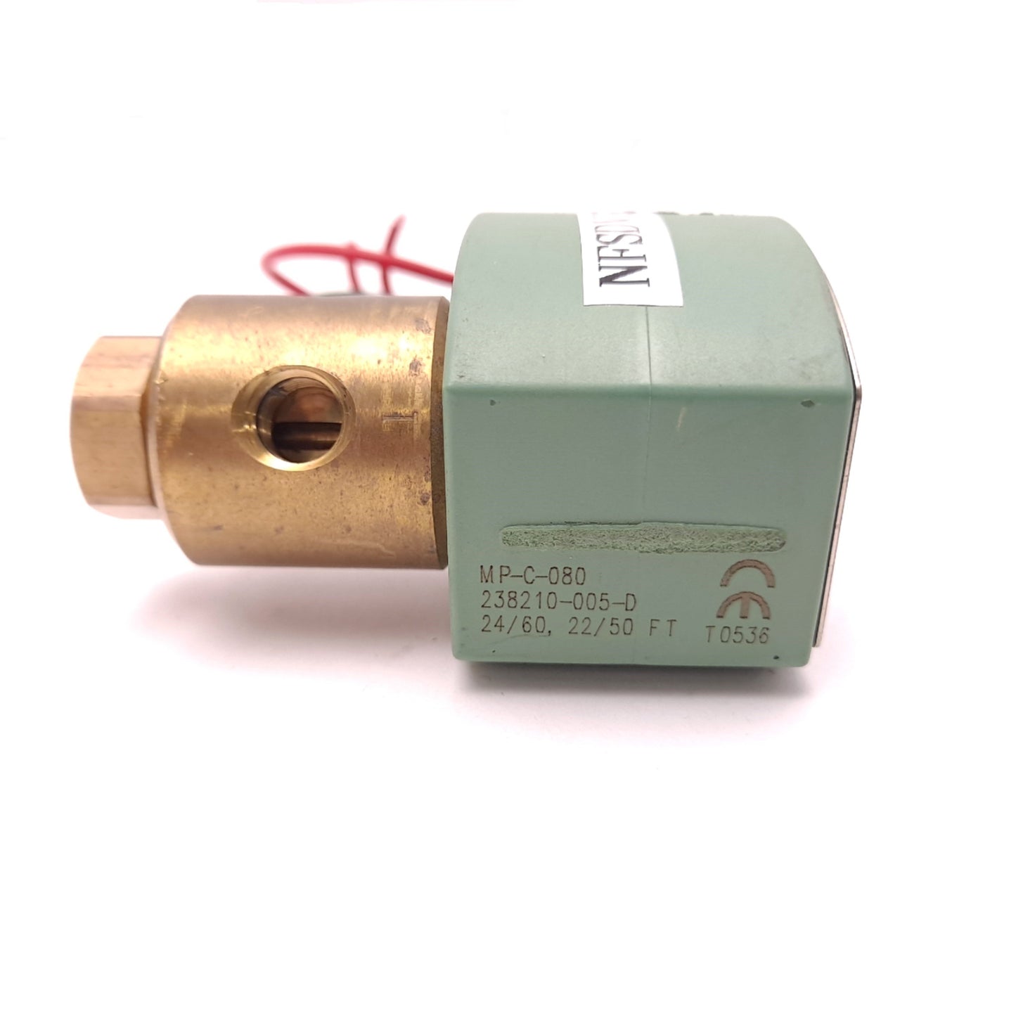 Used ASCO 8320G13 Hot Water Solenoid Valve Red Hat II 180 VAC 120 VDC 125 PSI 1/8"NPT