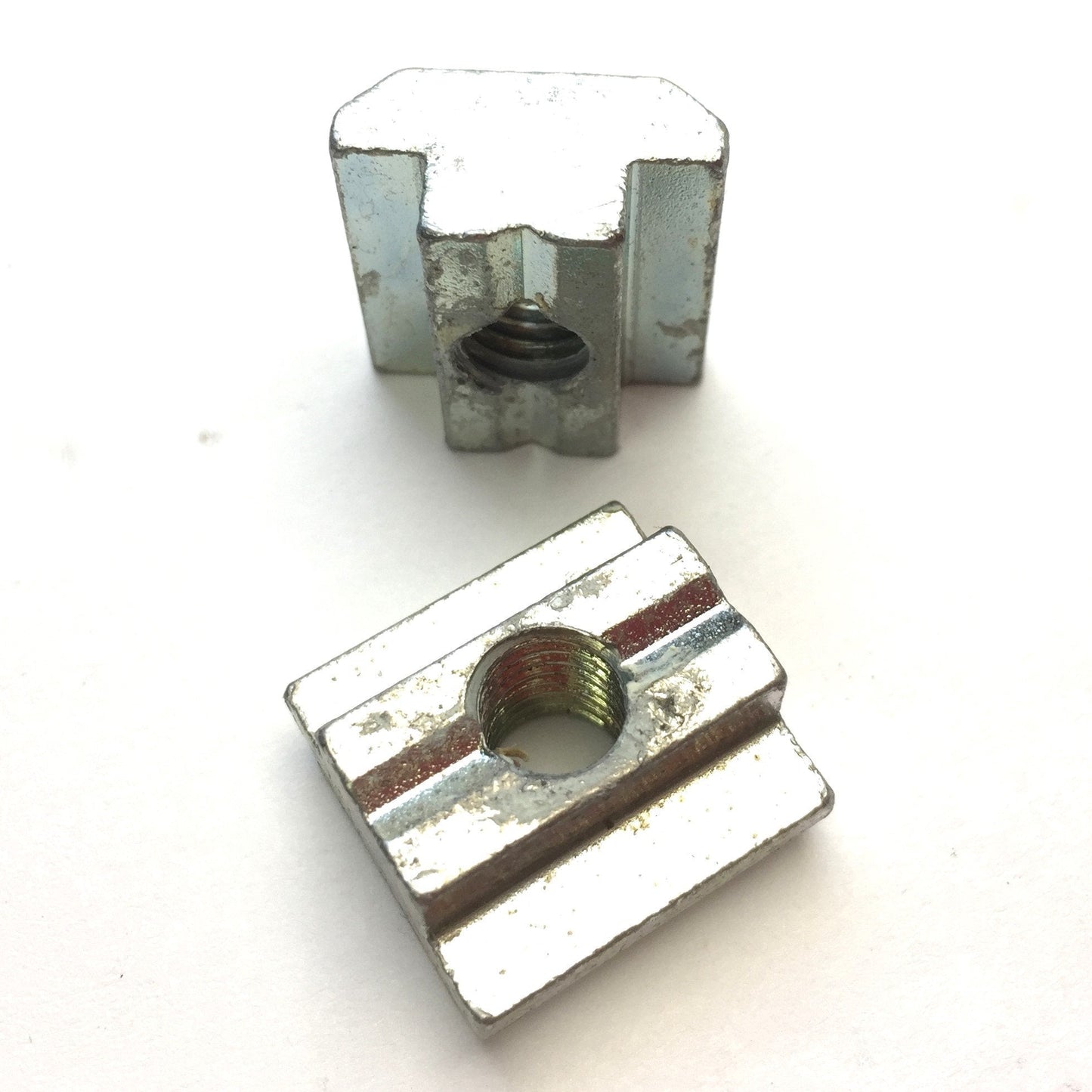 Used Lot of 35 Bosch Rexroth 3842528735 Sliding Block N10 Steel Galvanized, Thread M8