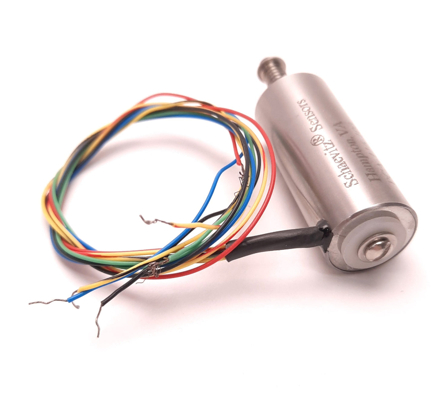 Used Schaevitz PCA-116-100 Linear Displacement Sensor, 0.1" Range, 0.36" Stroke