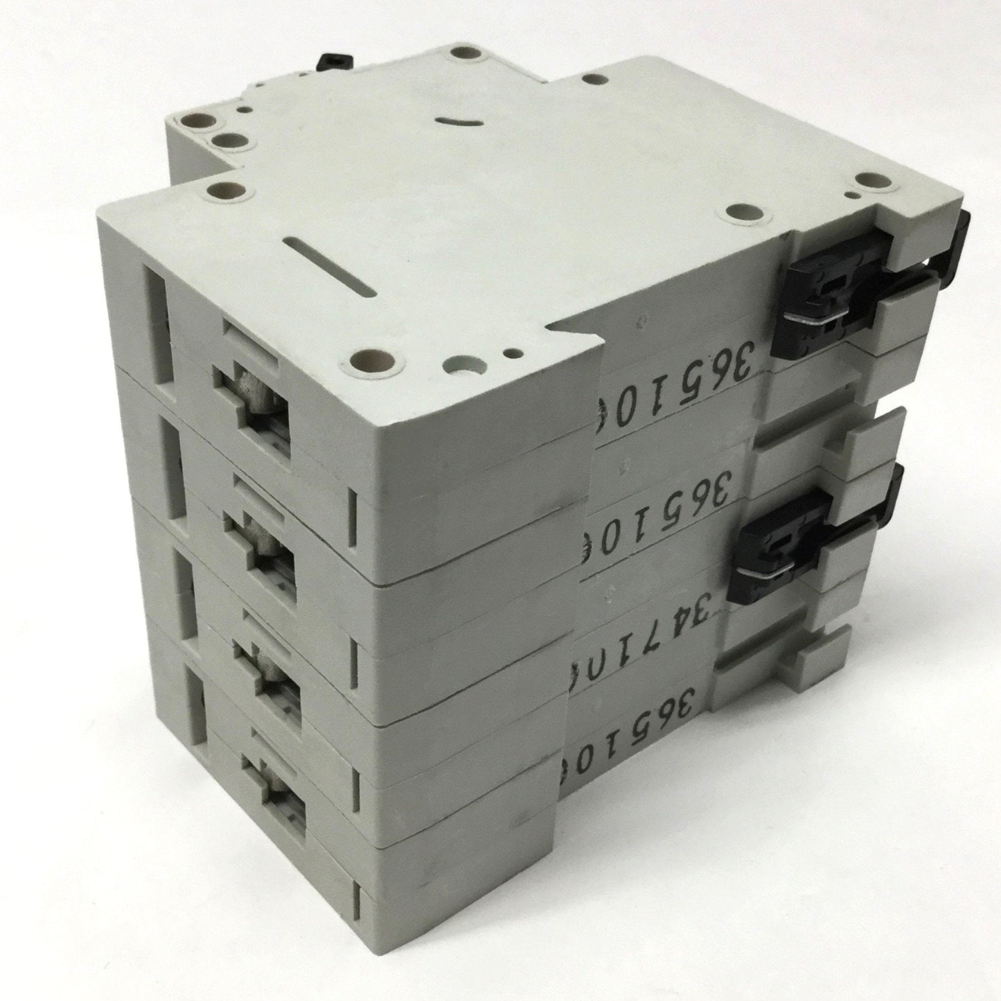 Used Eaton Moeller FAZ-C10/4 Xpole Circuit Breaker 4-Pole, 10A, 415VAC, C-Curve