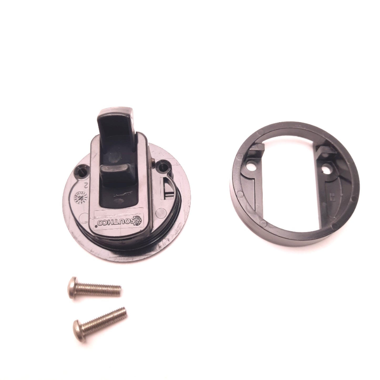 Used Lot of 2 Southco M1-61 Flush Pull Latch Black, Ø61mm, Push to Close, 2-7mm Panel