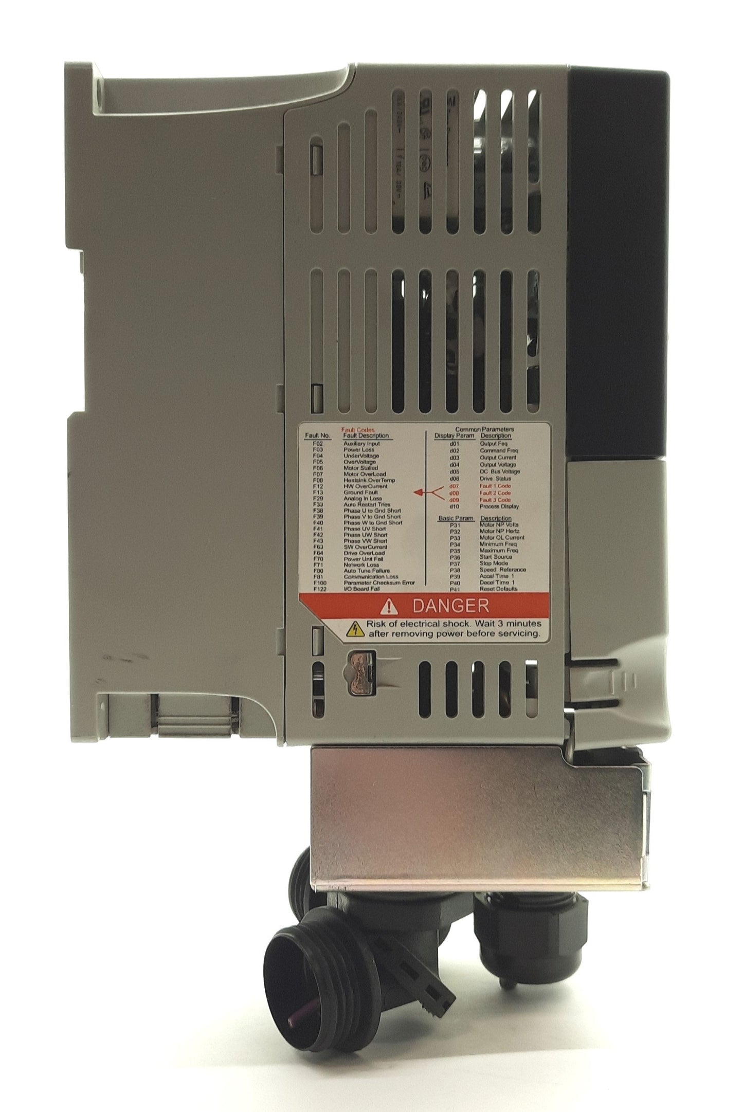 Used Allen Bradley 22A-V2P3N104 Ser A Powerflex 4 AC Drive «HP 3PH 0-230VAC 8A 120VAC