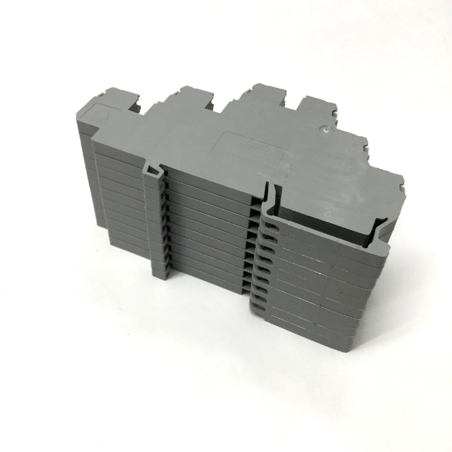 Used Lot of 10 WAGO 870-551 Triple-Deck Through Terminal Blocks 24A, 500V, 6-Point