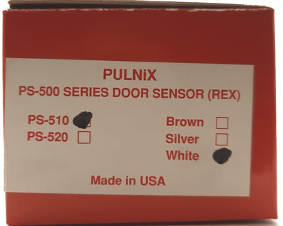 New Pulnix PS-510 Passive Infrared Door Sensor, SPST NO/NC 30V 2A, 12/24VAC/DC