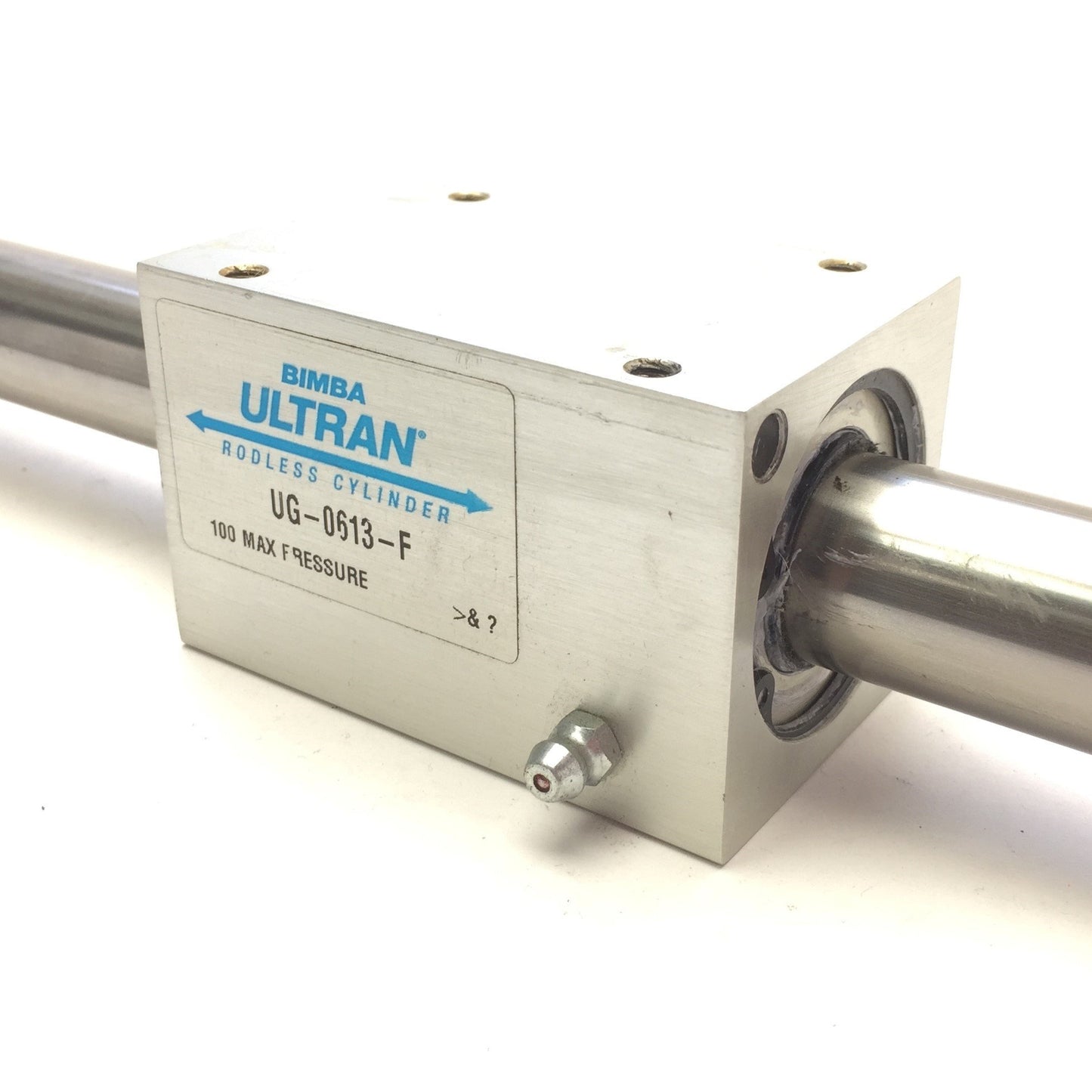 Used Bimba UG-0613-F Ultran Double-Acting Rodless Air Cylinder, 13" Stroke, 7/8" Bore