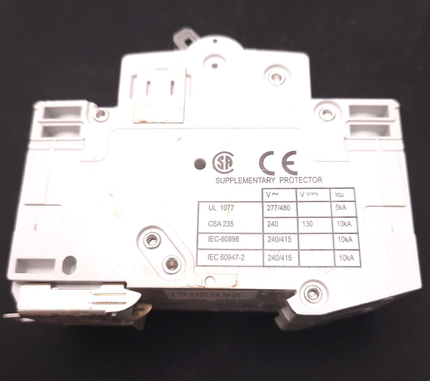 Used Eaton WMS2C05 Molded Case Circuit Breaker, 2 Poles, 5 Amps, 480v AC