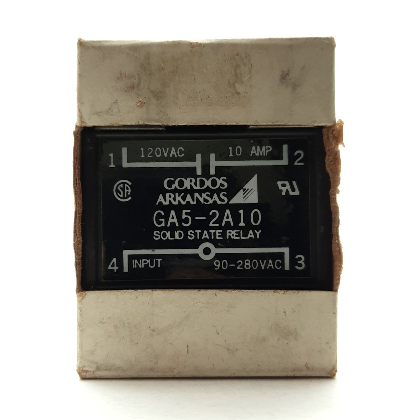 New Gordos GA5-2A10 Solid State Relay, 90-280VAC Input, 120VAC 10A Contact