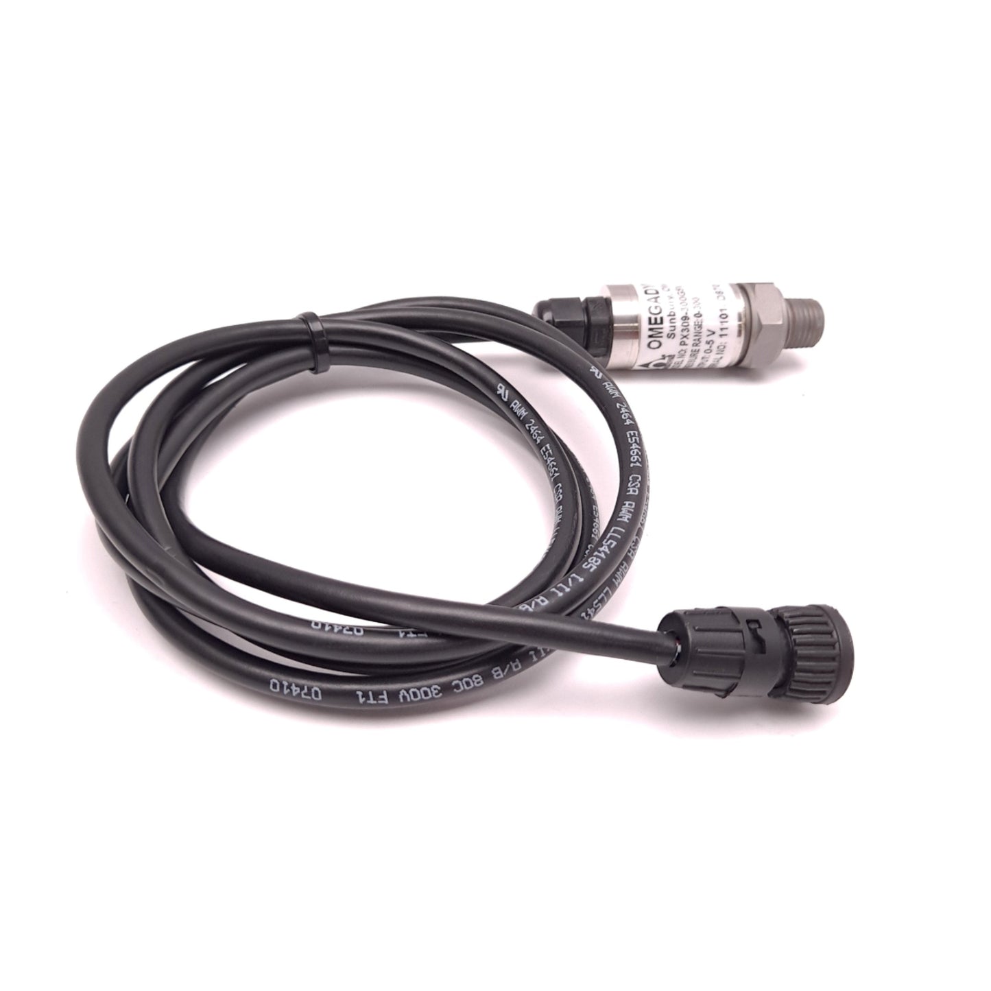 Used Omegadyne PX309-300G5V Pressure Transducer 0-5 VDC 0-300 PSI 6 Pin Male