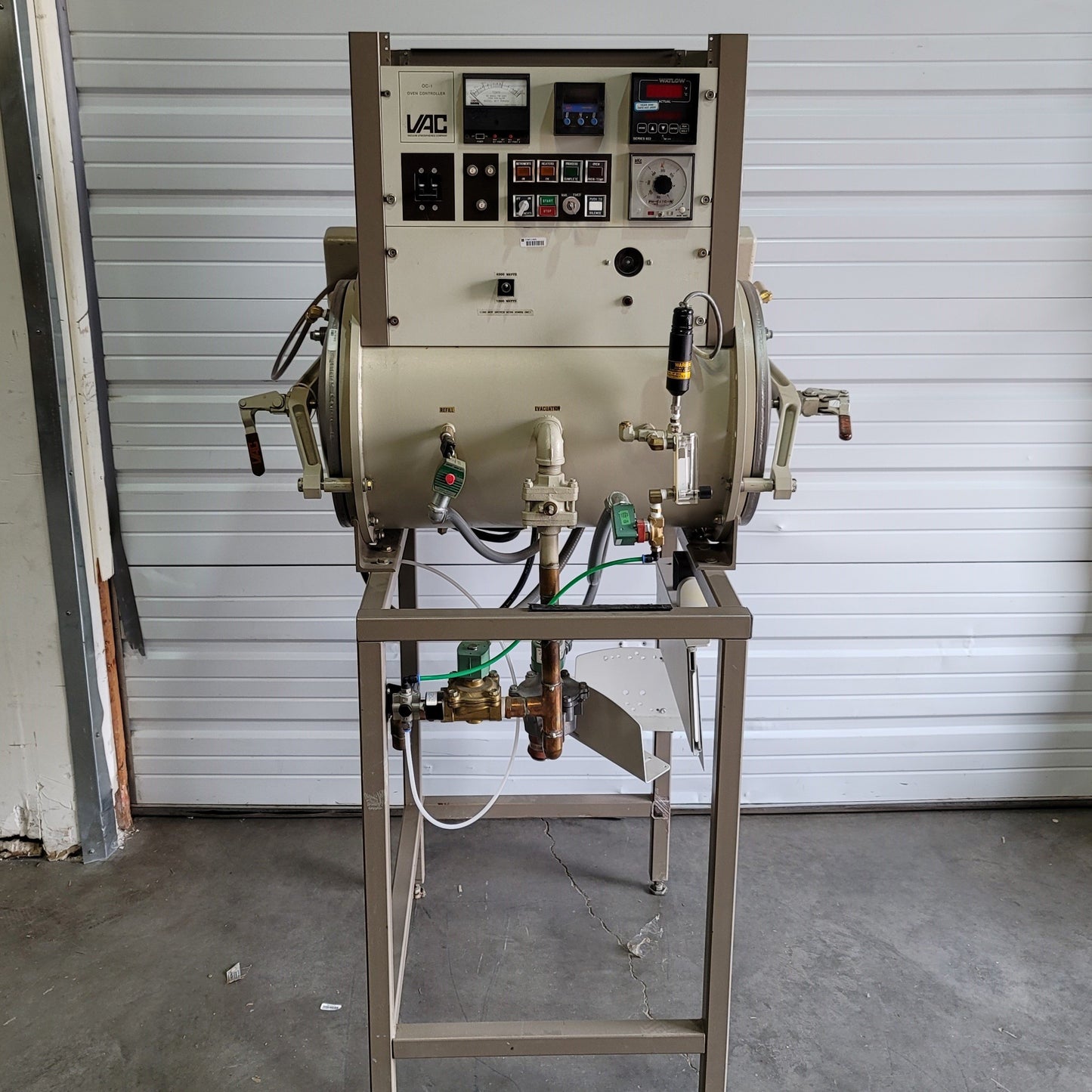 Used VAC VTW-15X24 Water Jacketed Vacuum Oven 40-600°C 15" Dia x 24" Long, 208-240VAC