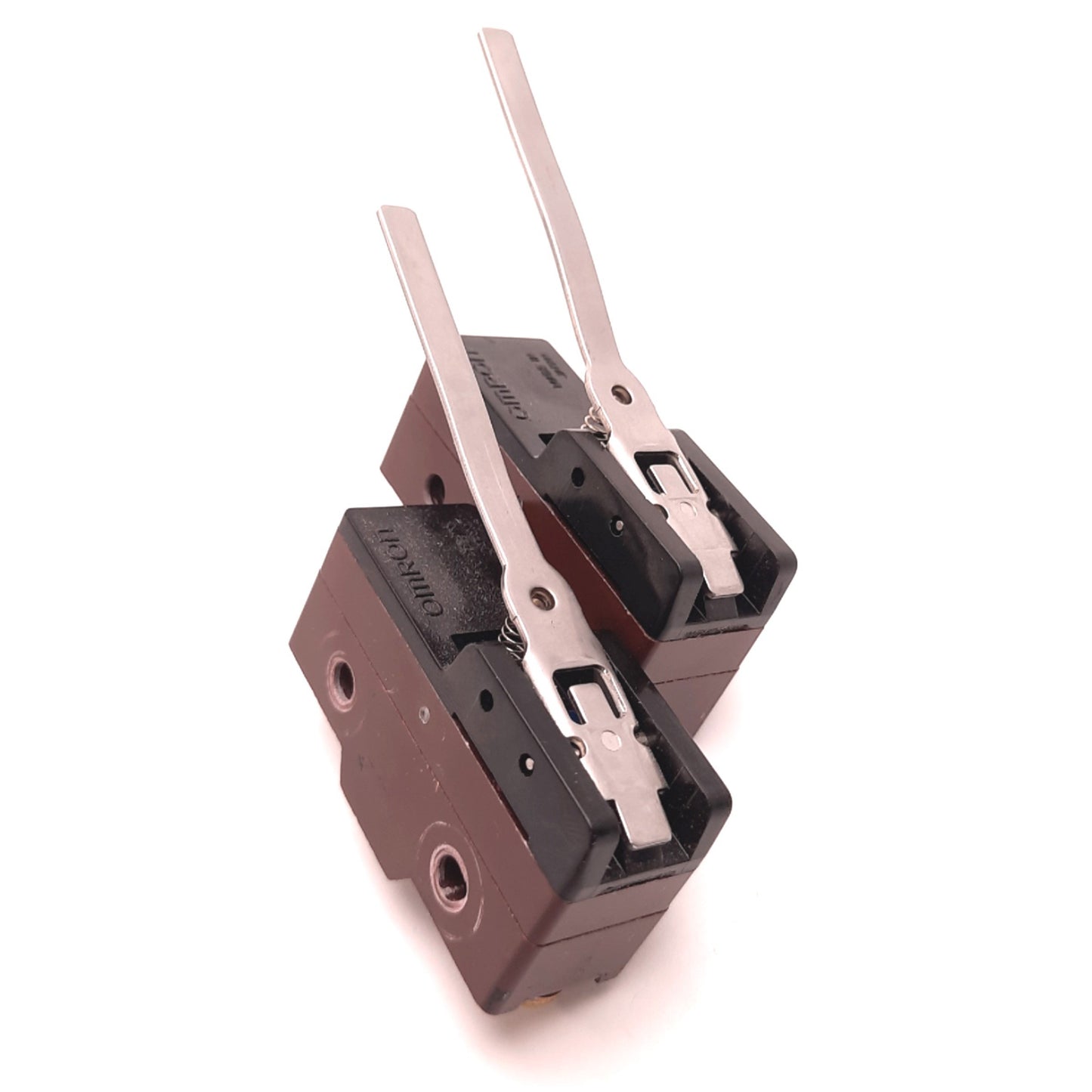 Used Lot of 2 OMRON X-10GW-B Hinge Lever Limit Switch 125v Dc, 10 Amps, SPDT