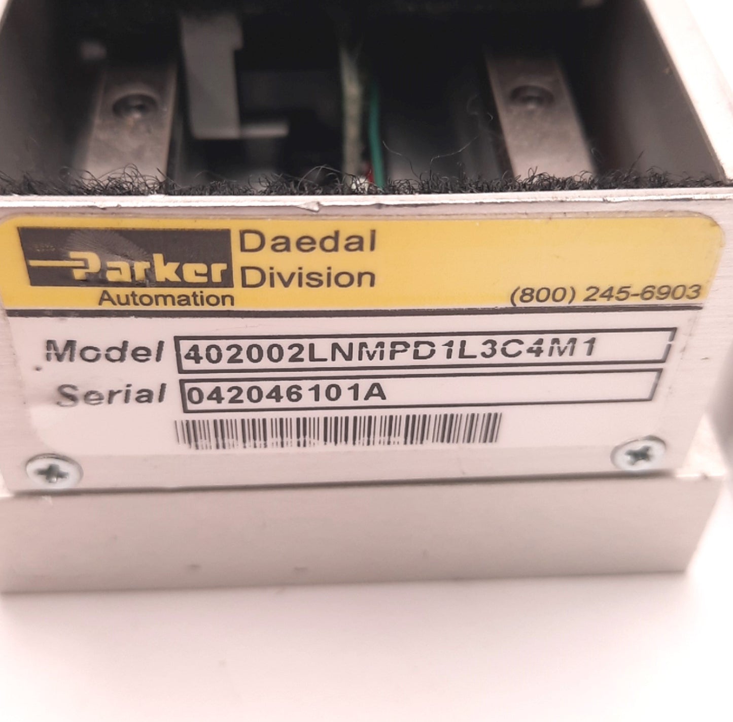 Used Parker 402002LN-MP-D1L1C1M1 Linear Positioner Stage Table, 50mm Travel, NEMA 23