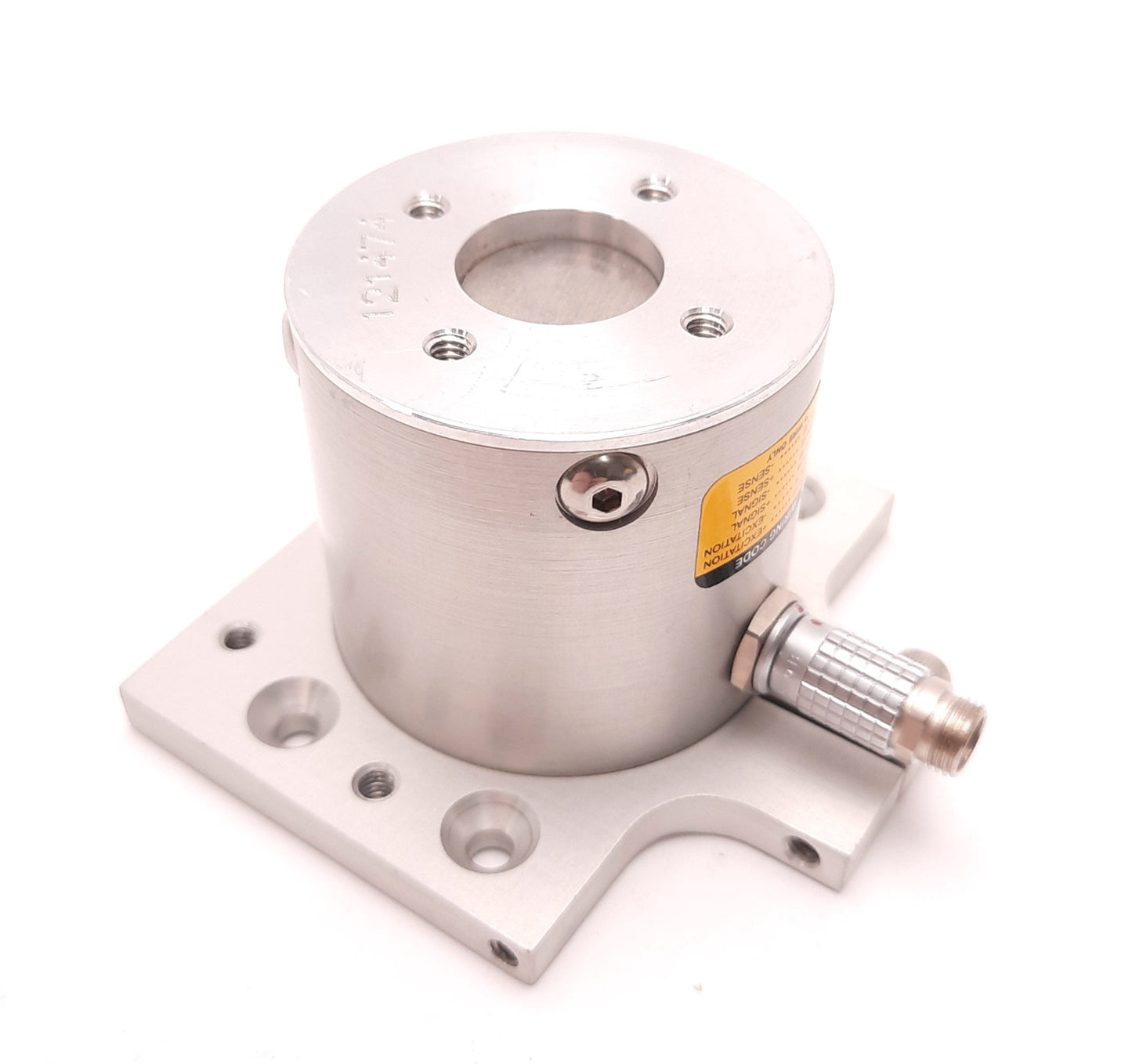 Used Futek TFF400 Reaction Torque Sensor, 5 In-Oz Capacity, 1 mV Out, FSH03981