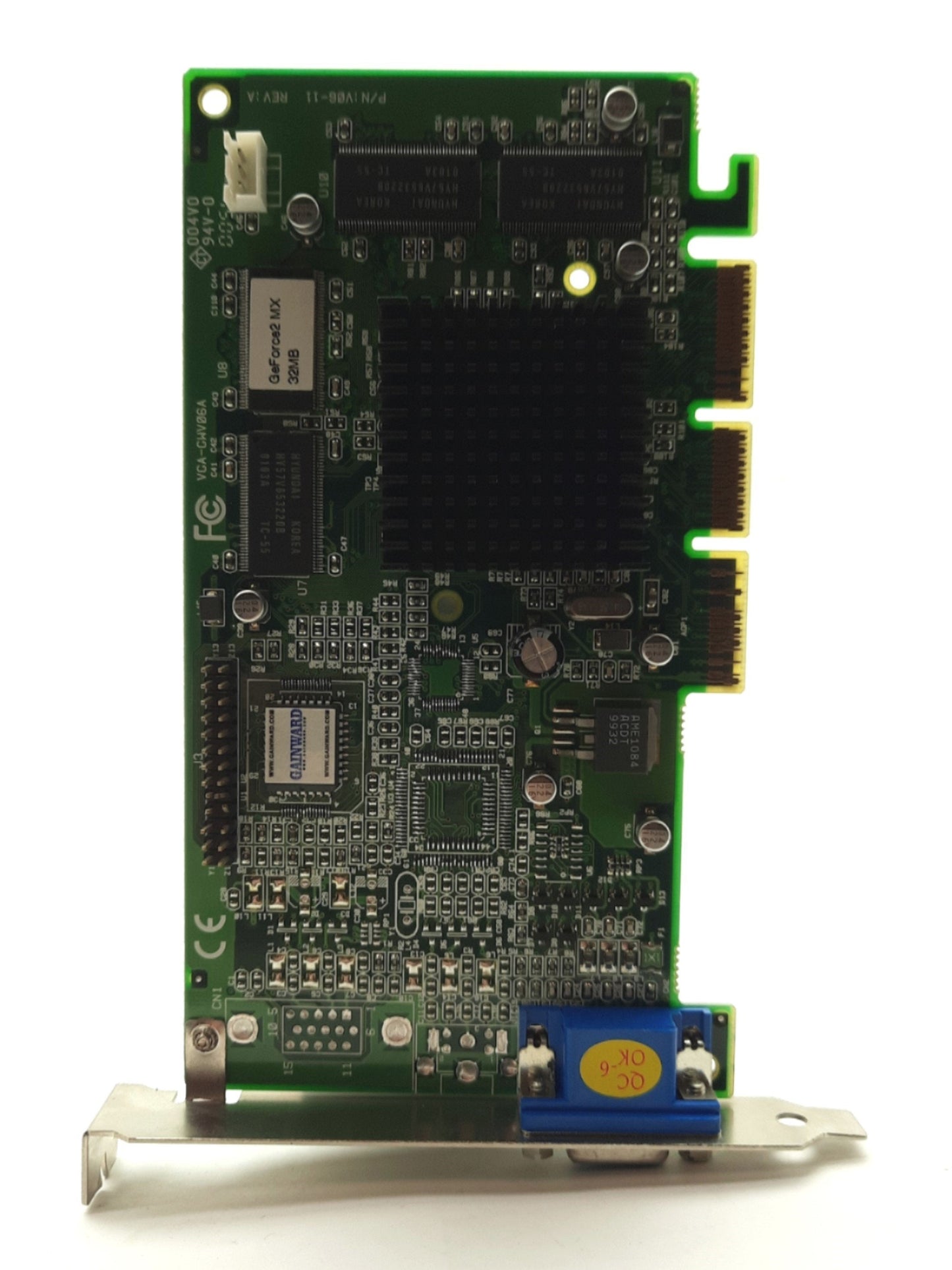 Used Gainward VGA-GWV06A Graphics Card nVidia GeForce 2 MX AGP 32MB VGA