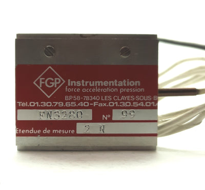 Used FGP FN3280-2N S-Beam Load Cell, 2N (.4lbf), ñ1.5mV/V, 1-10VDC Excitation