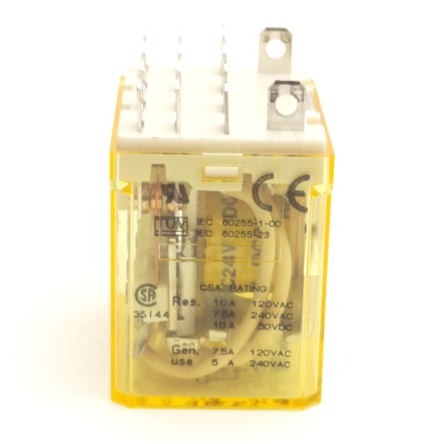 Used Lot of 3 Idec RH4B-UDC24V Ice Cube Relay, 4PDT, 10A Contact, 24V DC Coil