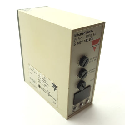 Used CARLO GAVAZZI S 1421 156 024 Infrared Relay, SPDT 250VAC 10A & NPN Open, 24VAC