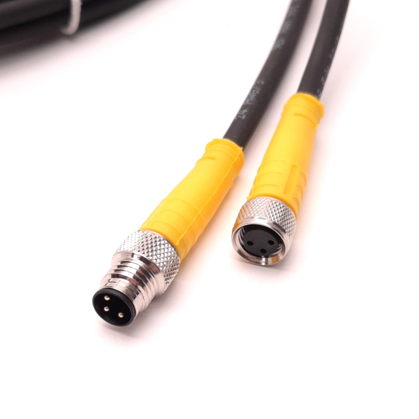 New – Open box Turck 3M-3-PSG Cordset, M8 Female to M8 Male, 3 Conductor, 3 Meters, PVC