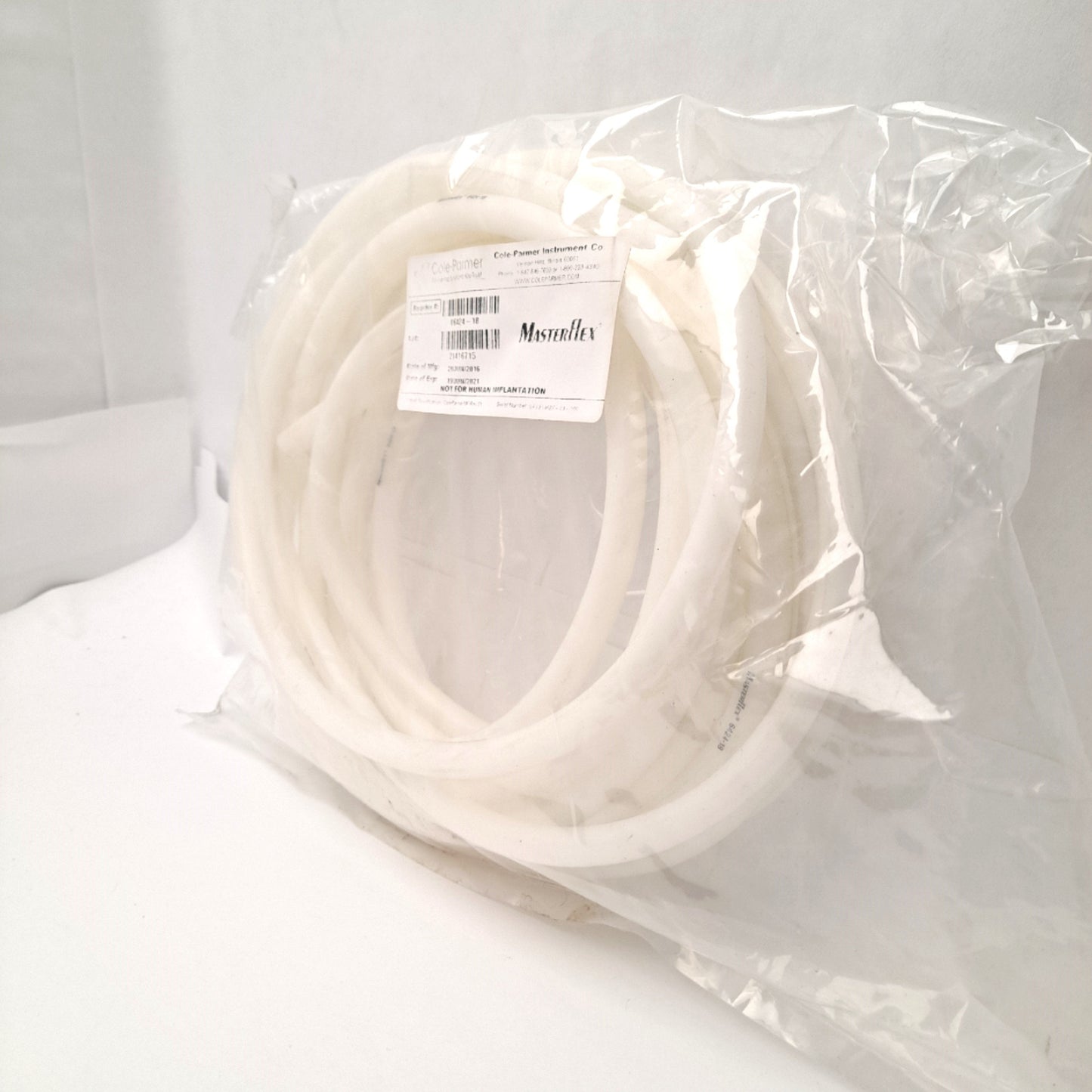 Used Masterflex 6424-18 Precision Pump Tubing 25 FT 10 PSI 7.9mm ID 3/8" Barb