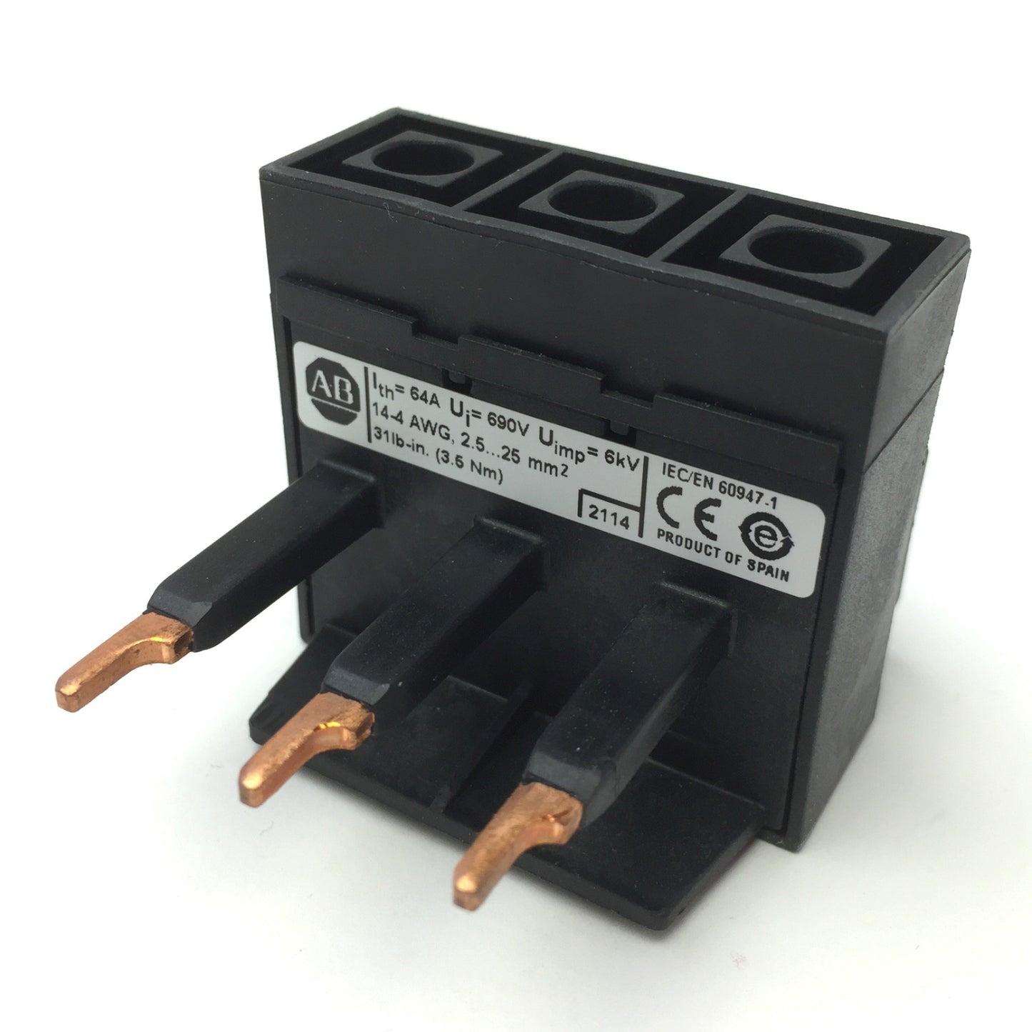 New Allen Bradley 140M-C-WTEN Feeder Terminal for Compact Busbar UL Type E