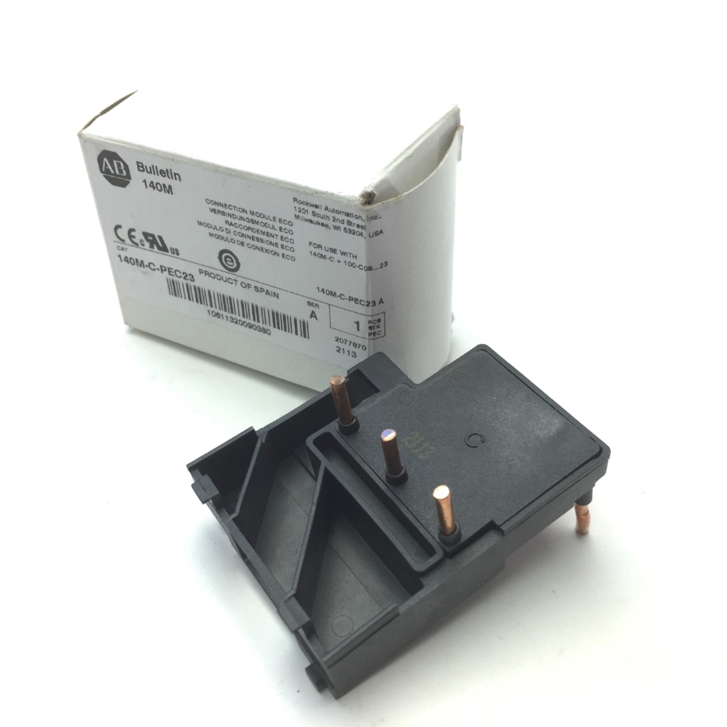 New Allen Bradley 140M-C-PEC23 Connection Module ECO for 140M-C to 100-C09...C23