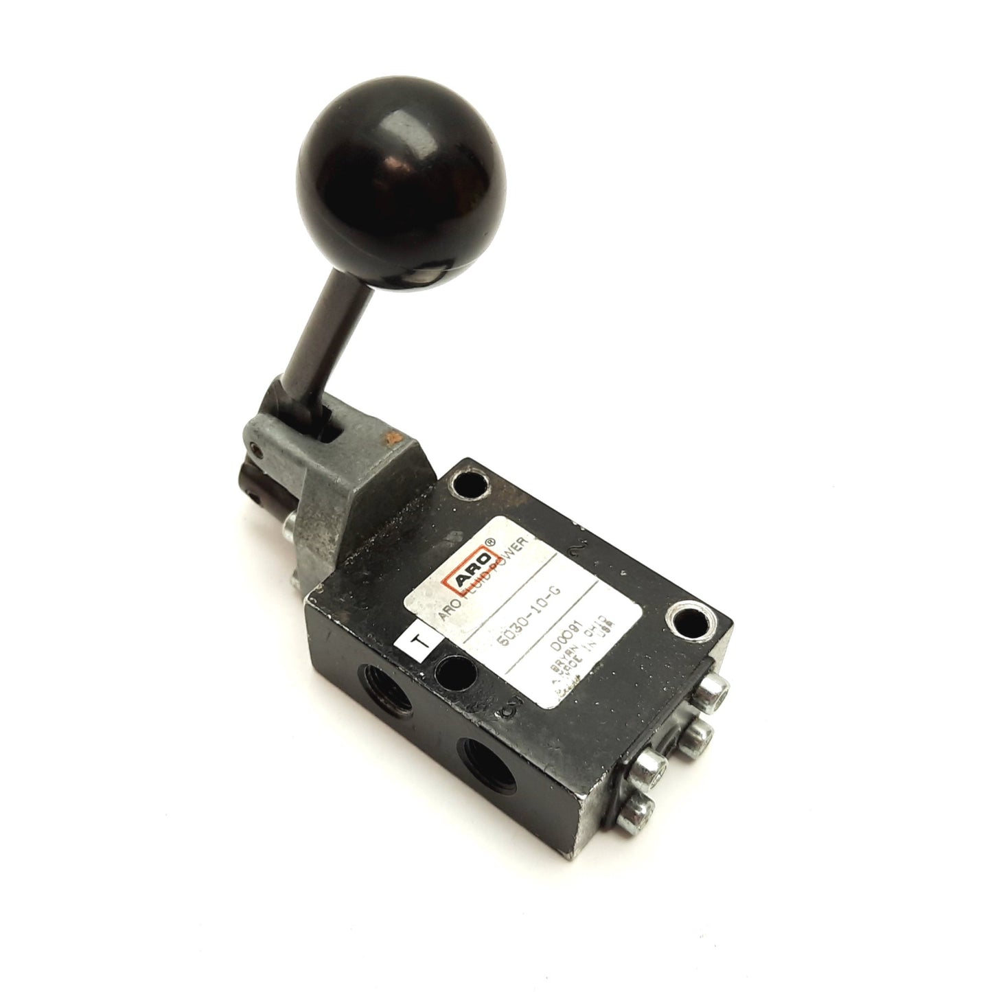 Used ARO 5030-10-G Air Control Valve, 2-Position 3-Port, Manual Actuation, 1/8" NPT
