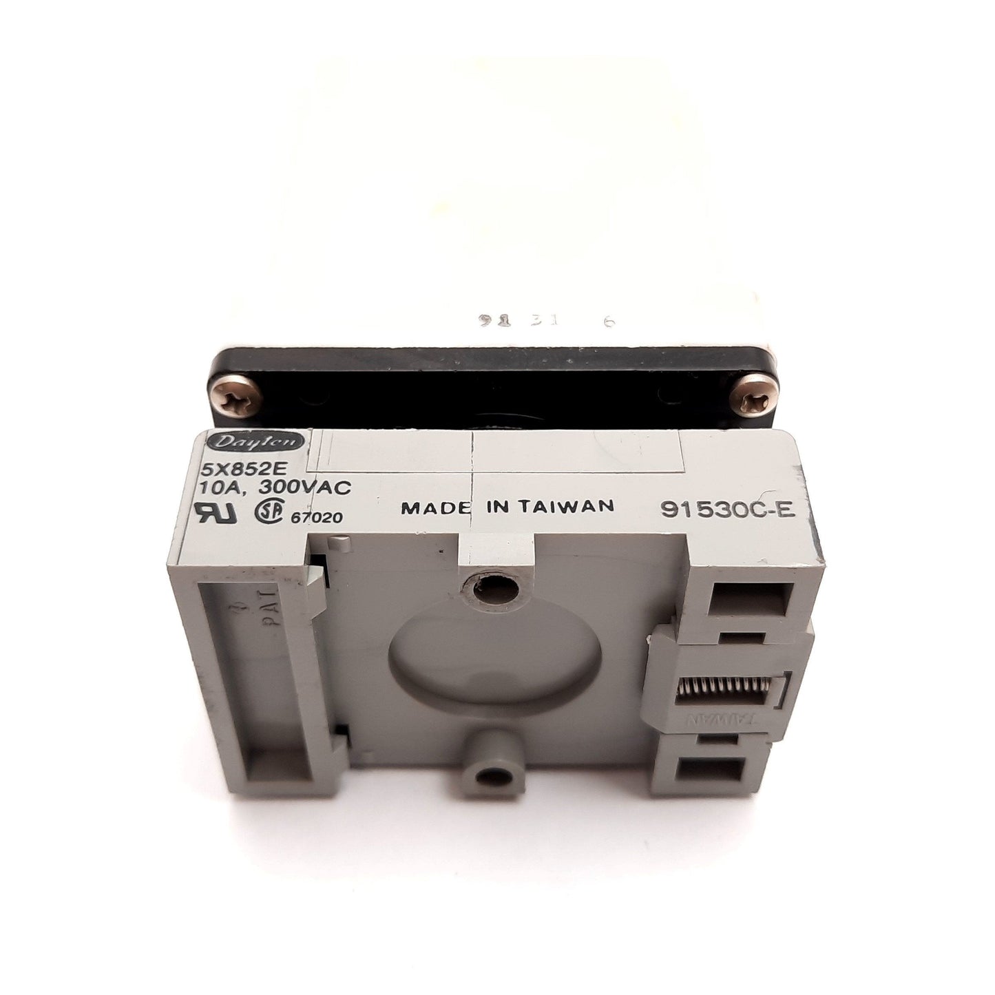 Used Dayton 5X828F Solid State Time Delay Relay, On Delay, 0.1-10Sec, 120VAC w/Socket