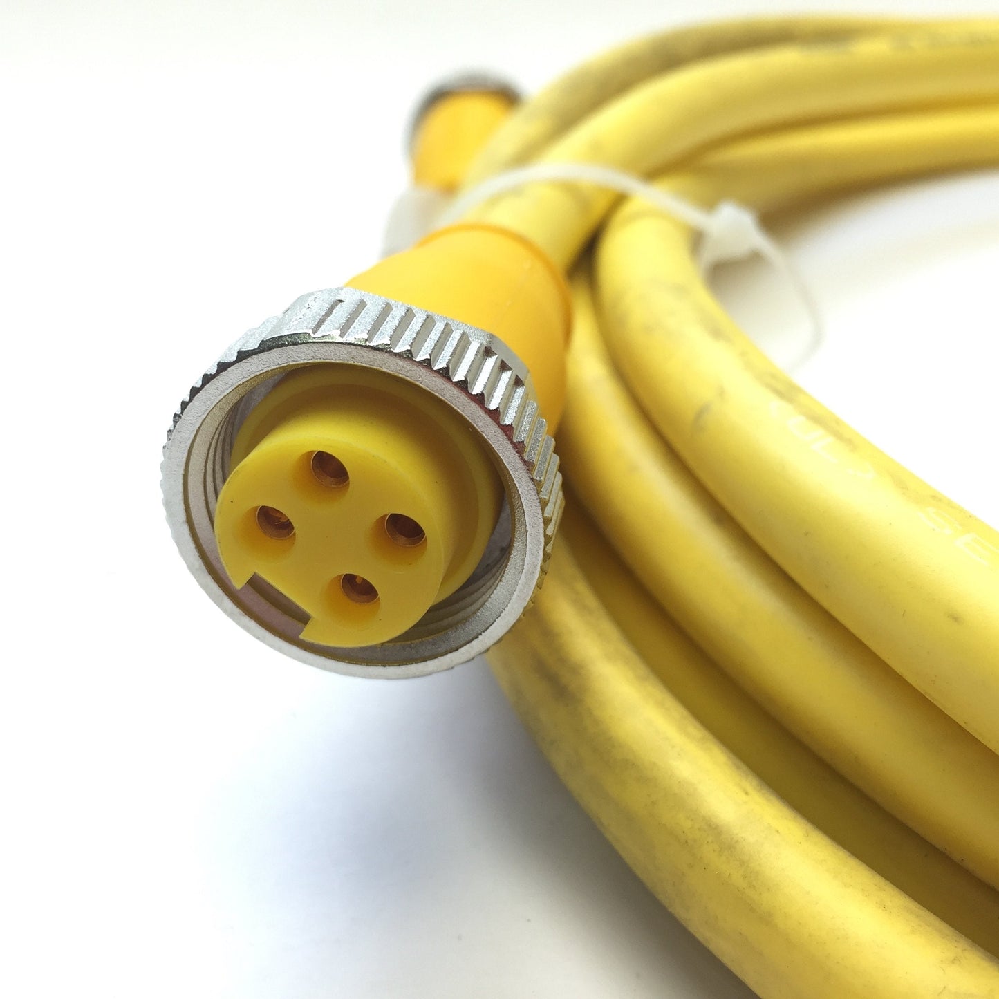 Used Balluff BCC A314-A314-30-304-EX44W6-050 Double-Ended Cordset 300V 5M, 7/8" 4-Pin