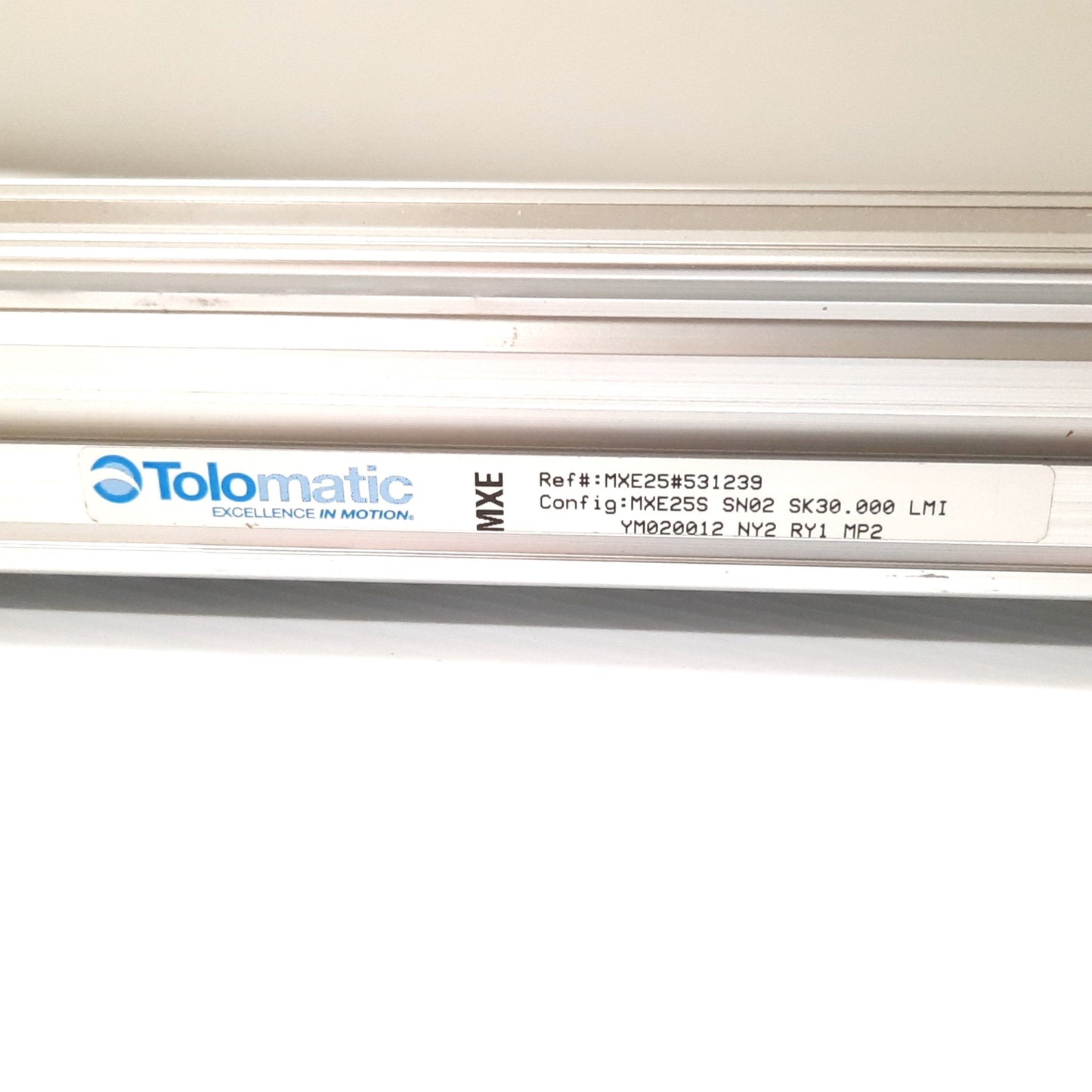 Used Tolomatic MXE25SSN02SK30.000 Linear Actuator, Stroke: 30", Lead: 0.5"/rev