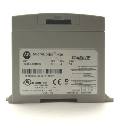 Used Allen Bradley 1766-L32BXB Series B MicroLogix 1400 Programmable Controller 24VDC