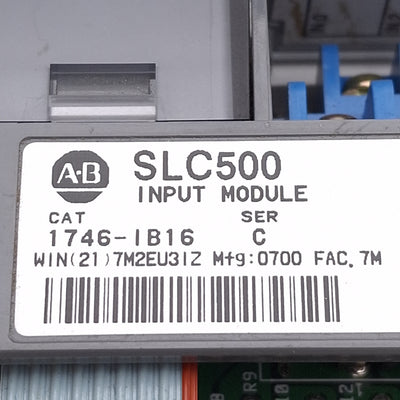 Used Allen Bradley 1746-IB16 Ser C SLC 500 Digital Input Module 16x Inputs 10-30V