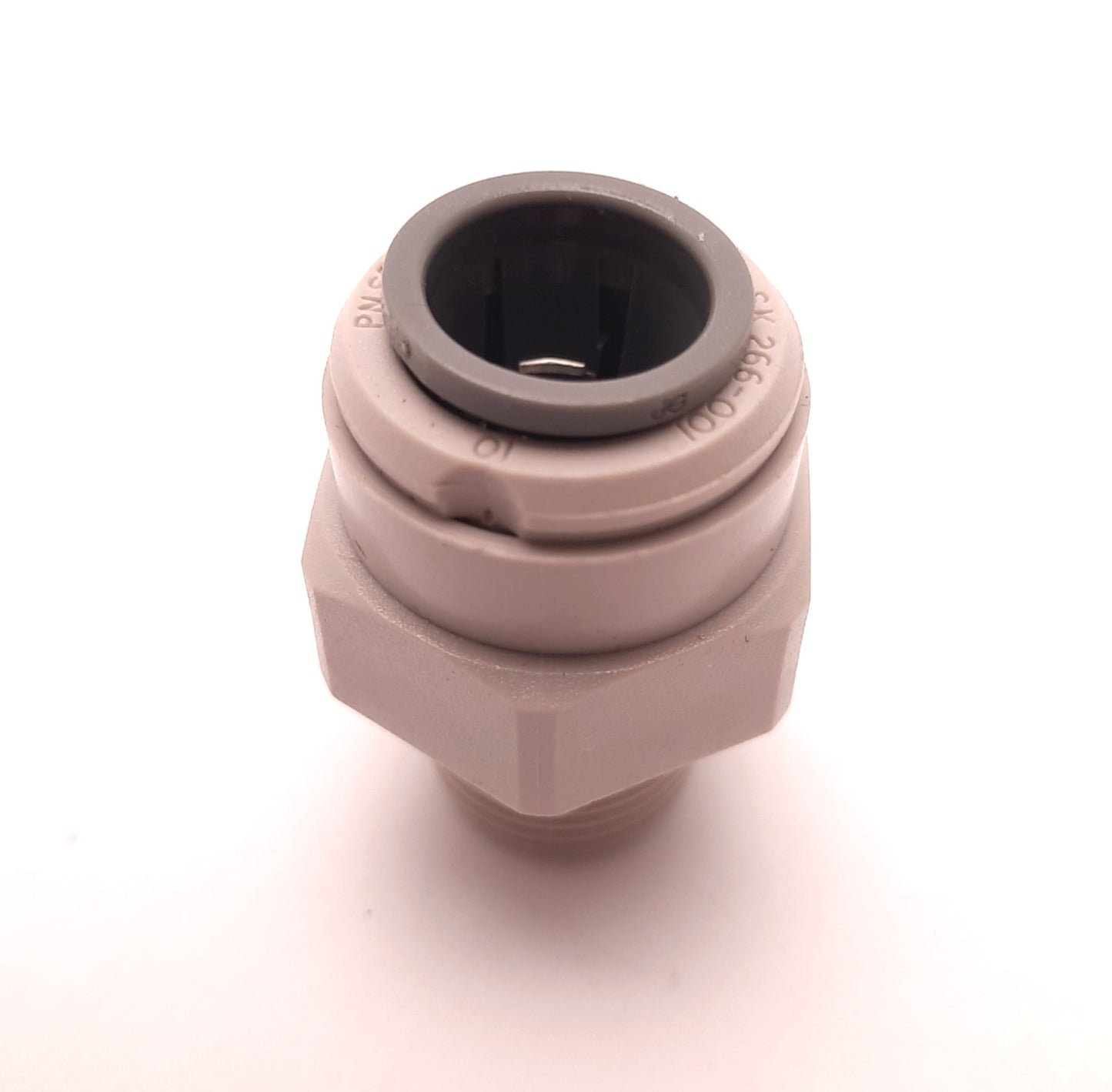 New – Open box Lot of 10 John Guest 58157 Speed Fit Pipe Connector, 3/8 NPTF, 1/2" Tube