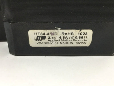 Used Applied Motion HT34-476 High Torque 2-Phase Stepper Motor NEMA 34 864oz-in 1.8ø