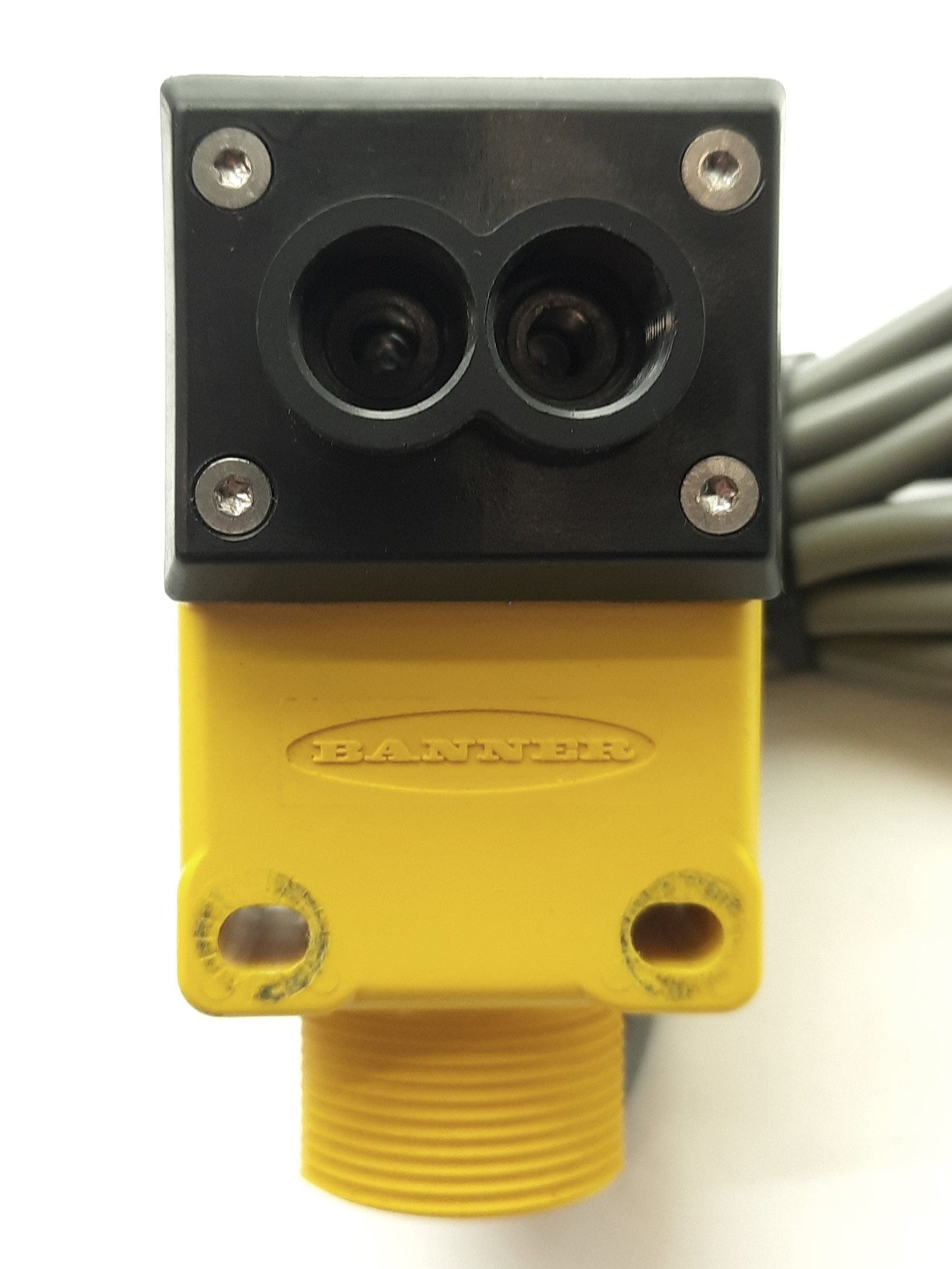 Used Banner Q45BW22F Fiber Optic Sensor/Amplifier, SPST SS, 3-Wire, 90-250VAC 300mA