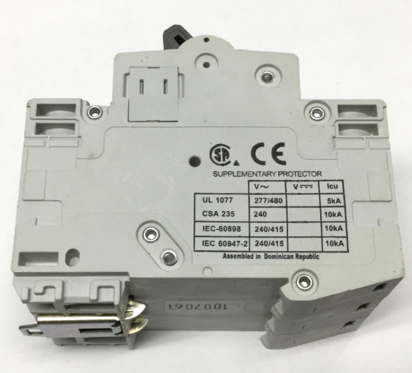 Used Cutler Hammer WMS3D40 Supplementary Circuit Breaker 3-Pole, 415VAC 40A, D-Curve