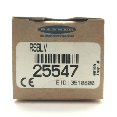 New Banner RSBLV MAXI-BEAM Retroreflective Photoelectric Sensor, 6"-30' Range