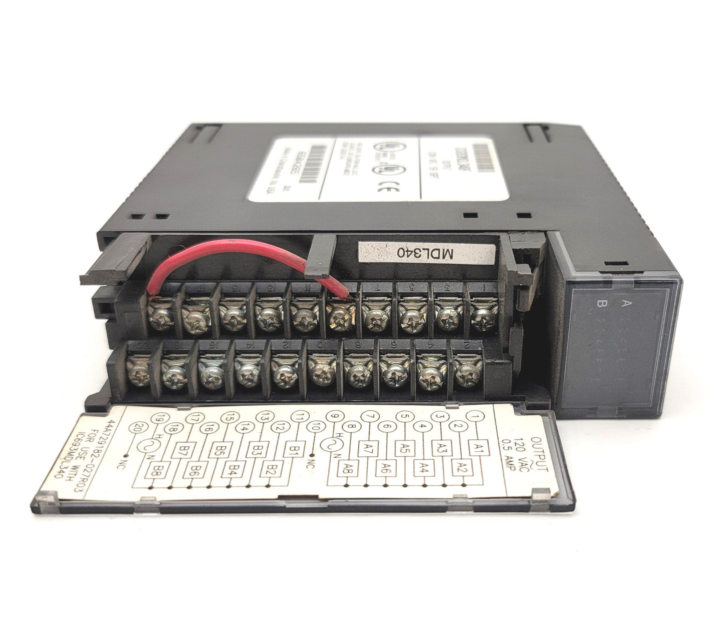 Used GE Fanuc IC693MDL340F PLC Output Module 120VAC 0.5A, 16-Point, Series 90-30