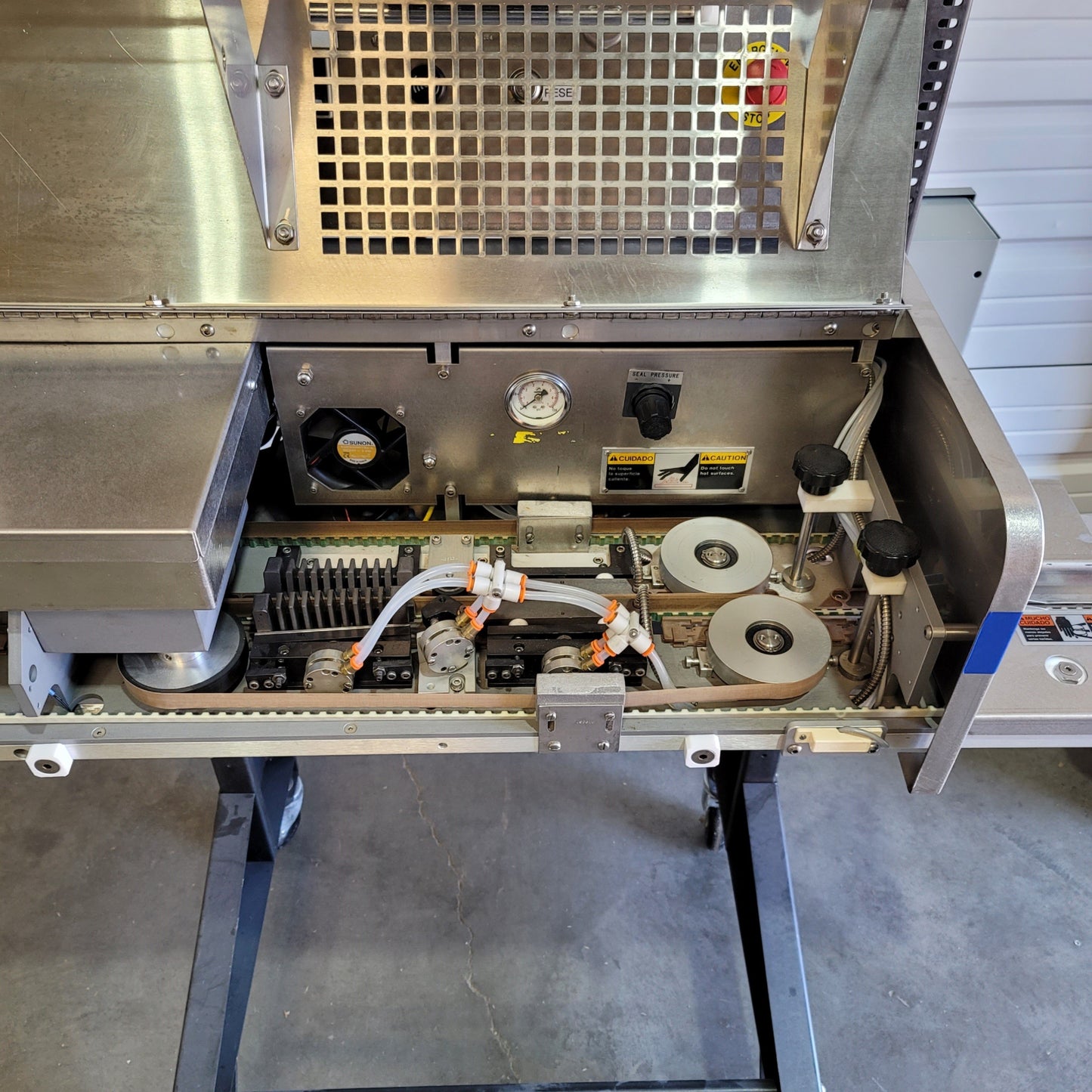 Used DOBOY SIG B-500M Medical Grade Continuous Band Sealer 1000ipm, 1/4" Seal, 115VAC