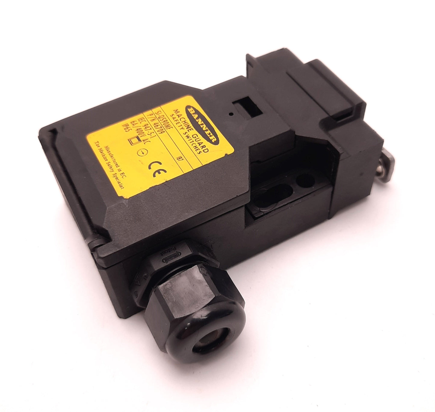 Used Banner SI-QS90MF Safety Interlock Door Switch 400v AC, 6 Amps, 2 N.C. 1 N.O.