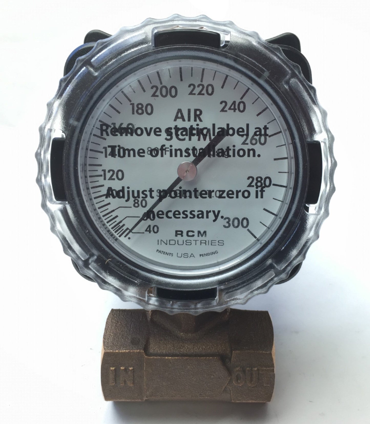 New RCM Industries 1-71-R-300-I Differential Pressure Flow Meter, 180PSIG Max, 212°F