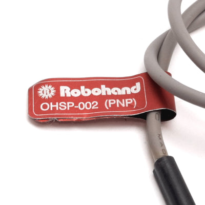 Used Robohand OHSP-002 Cylinder Position Sensor, 10-24VDC, PNP, 3-Wire, 1ft Long