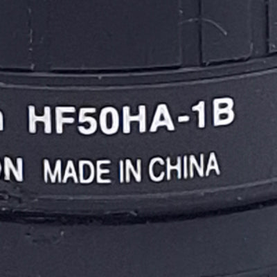 Used Fujinon HF50HA-1B Machine Vision Camera Lens 2/3" Format 50mm FL F2.3-22 C-Mount