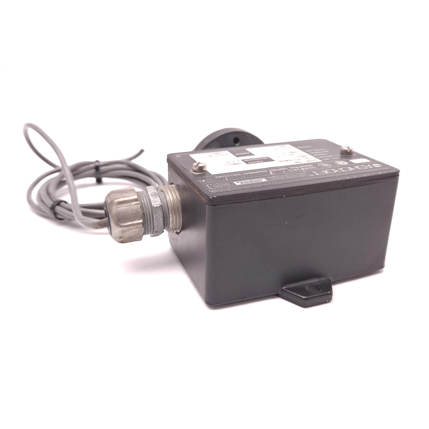 Used Ashcroft B420T Pressure Switch NEMA 4X 125/250 VAC 15A 1/4" NPT