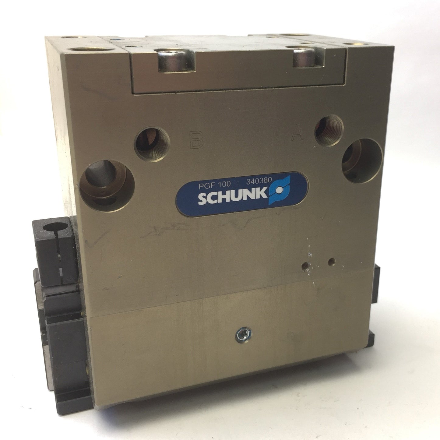 Used SCHUNK PGF 100 Universal Parallel Gripper 2-Jaw,23.5mm Stroke, 87psi, 880N Force