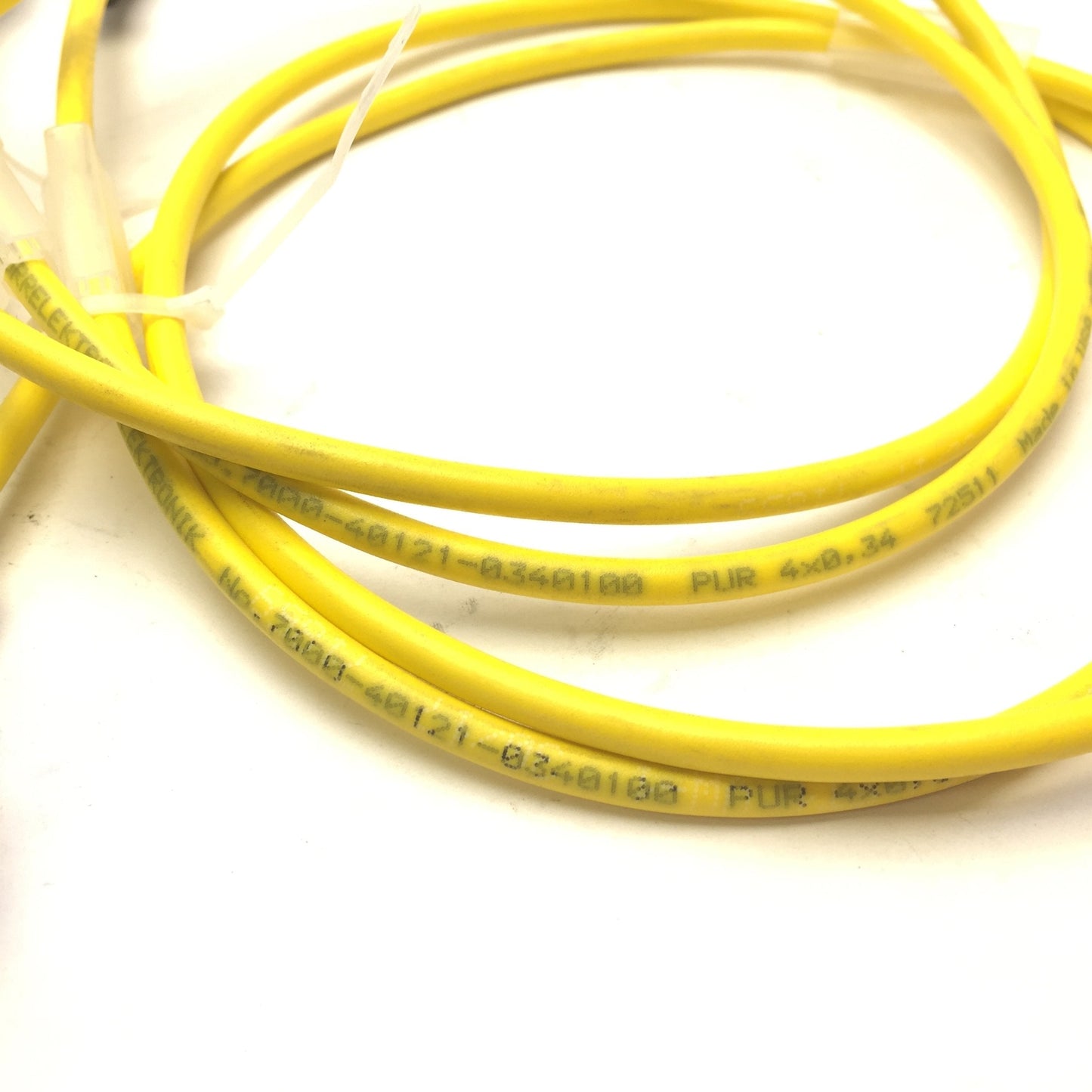 Used Lot of 2 Murrelektronik 7000-40121-0340100 Cordsets M12 Male M12 Female 4-Pin 1m