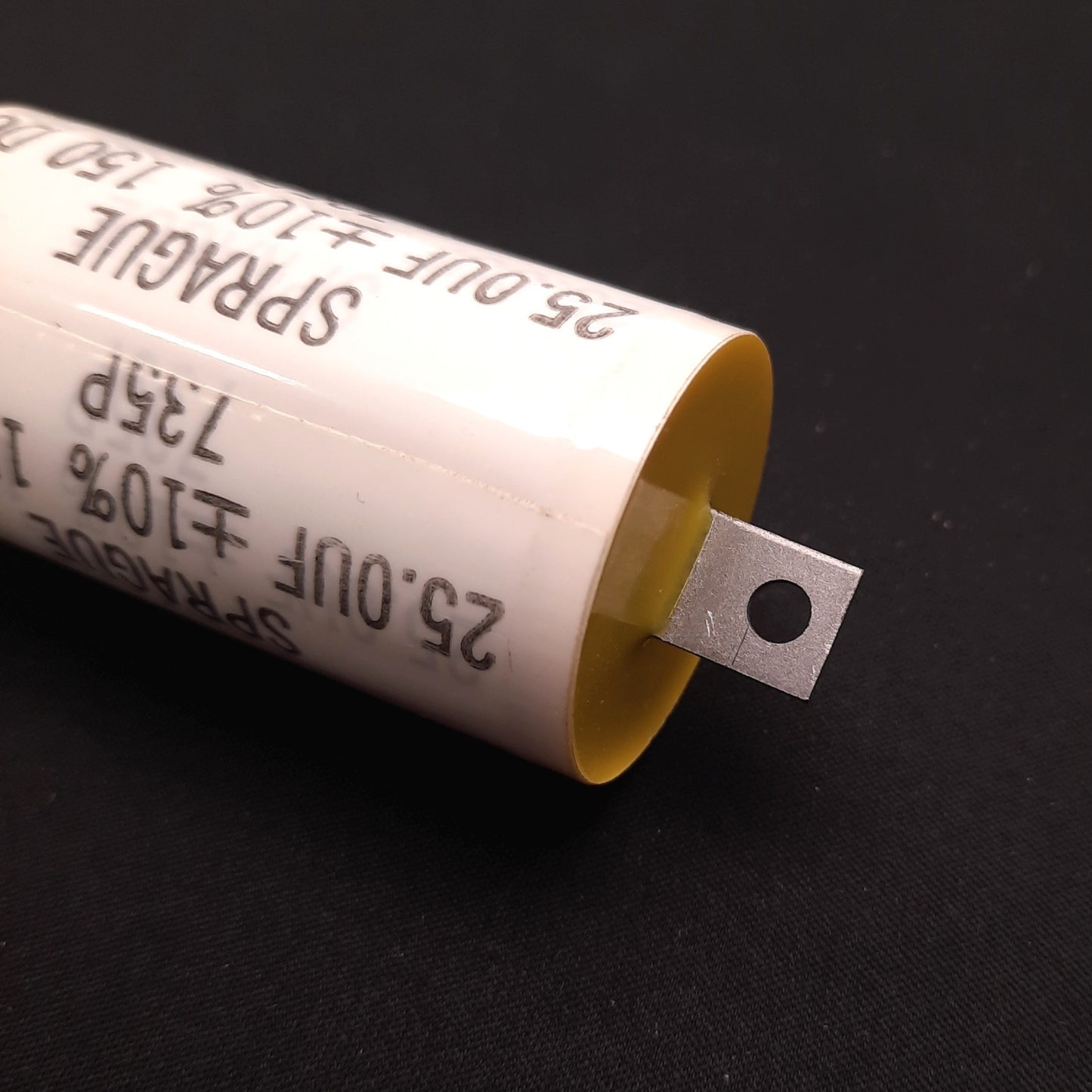 New – Open box Sprague 735P25X9150H High Current Film Capacitor 25uF, 150v DC, Lug Style