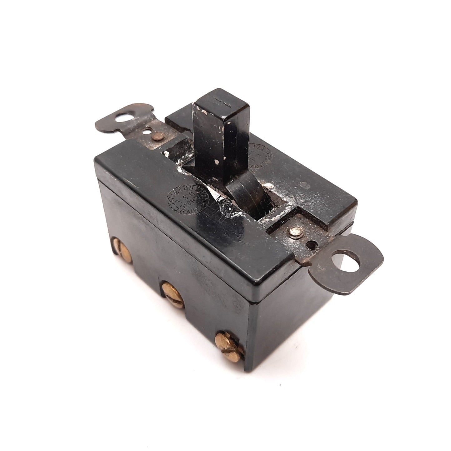 Used Cutler Hammer Eaton 7810K2 Toggle Switch, On-Off-On, DPDT, Rating: 250V 10A