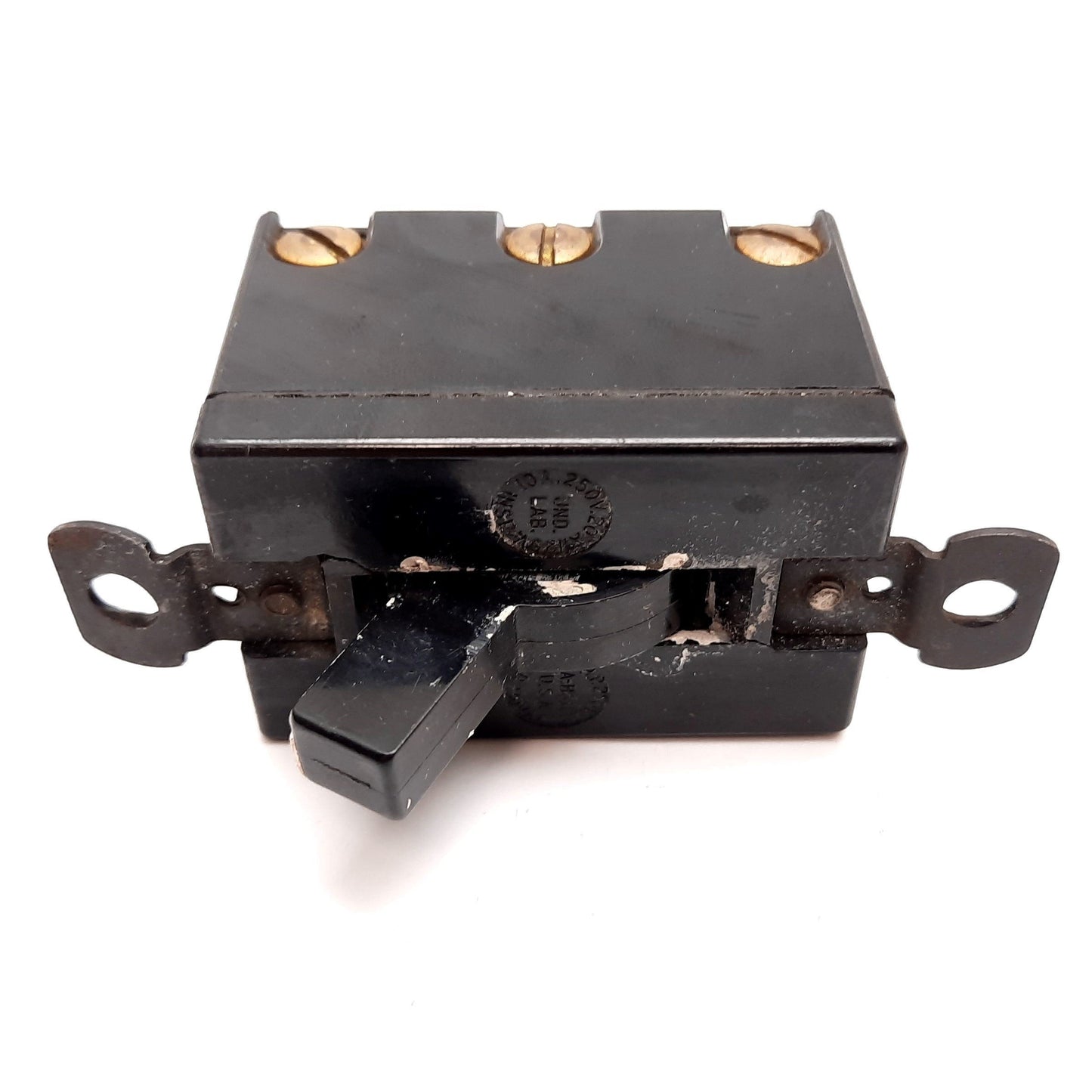Used Cutler Hammer Eaton 7810K2 Toggle Switch, On-Off-On, DPDT, Rating: 250V 10A