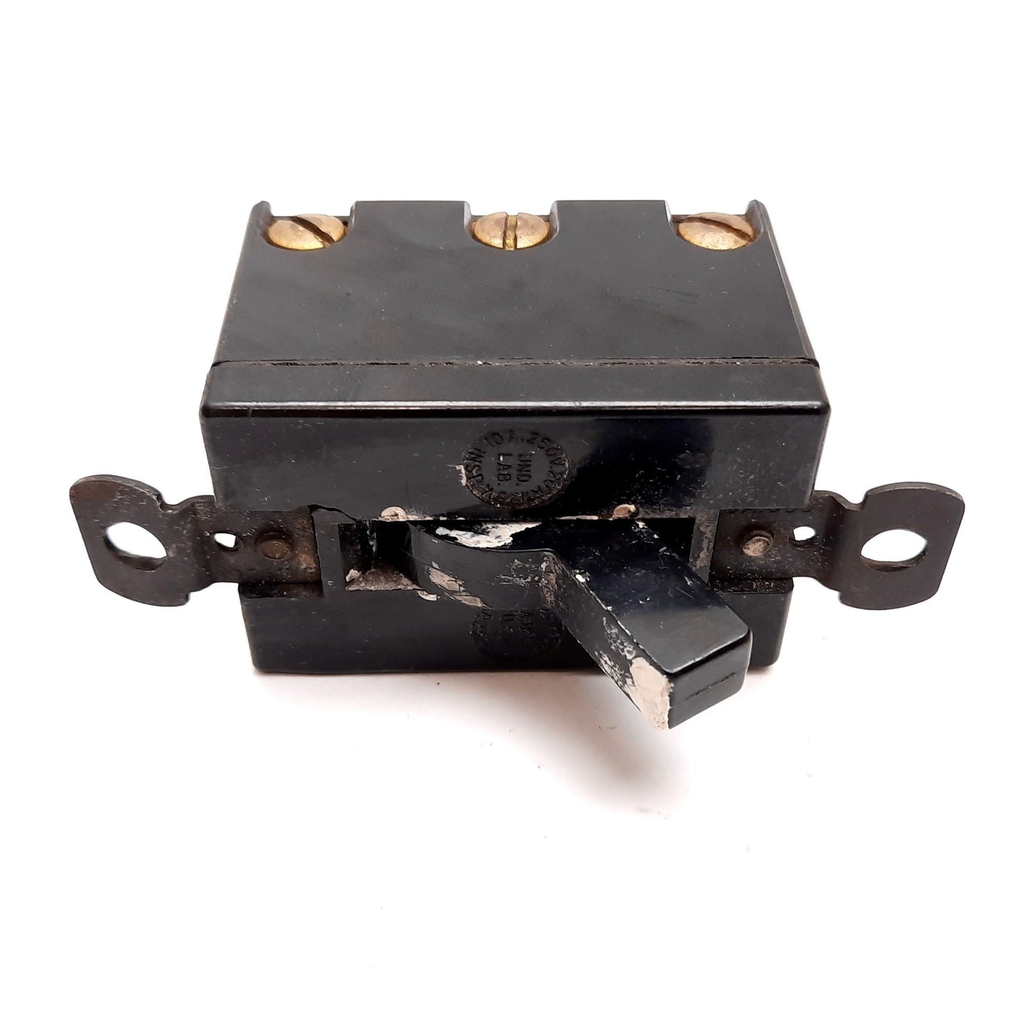 Used Cutler Hammer Eaton 7810K2 Toggle Switch, On-Off-On, DPDT, Rating: 250V 10A
