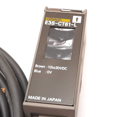 New Other Omron E3S-CT61-L Through-Beam Photoelectric Sensor Emitter, 30m, *Missing Screw*